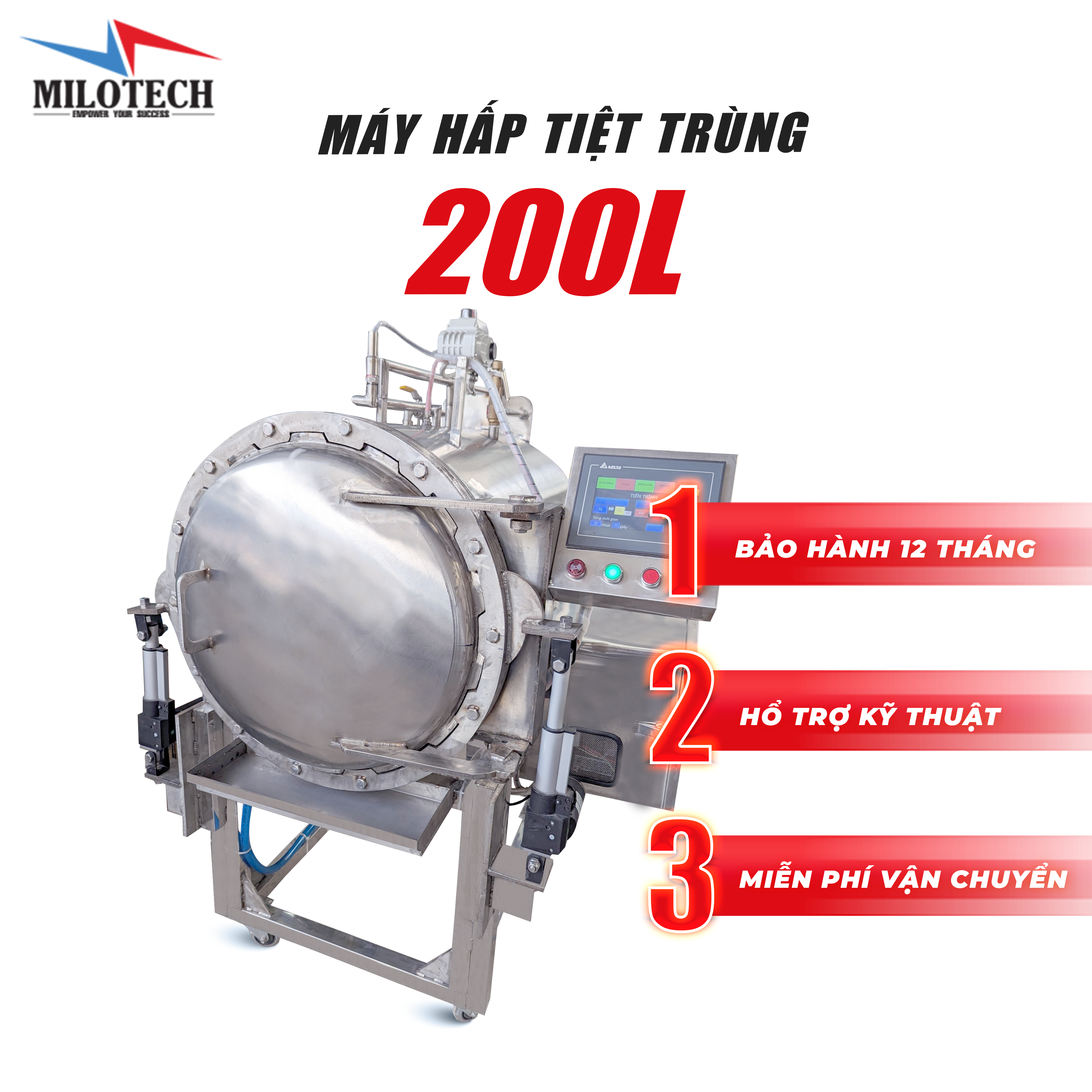 MÁY HẤP TIỆT TRÙNG 200L(NGANG)