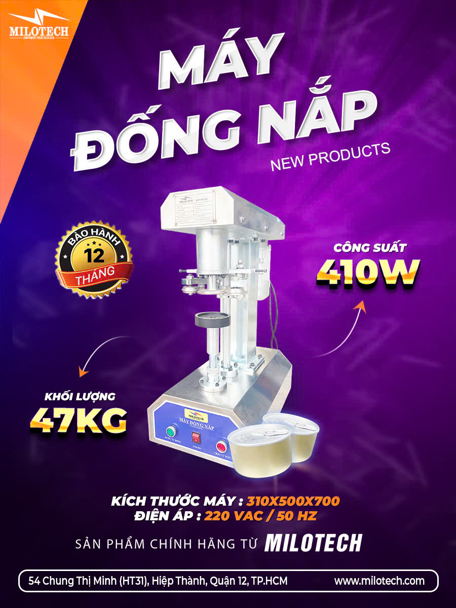 Máy đóng nắp hộp thực phẩm