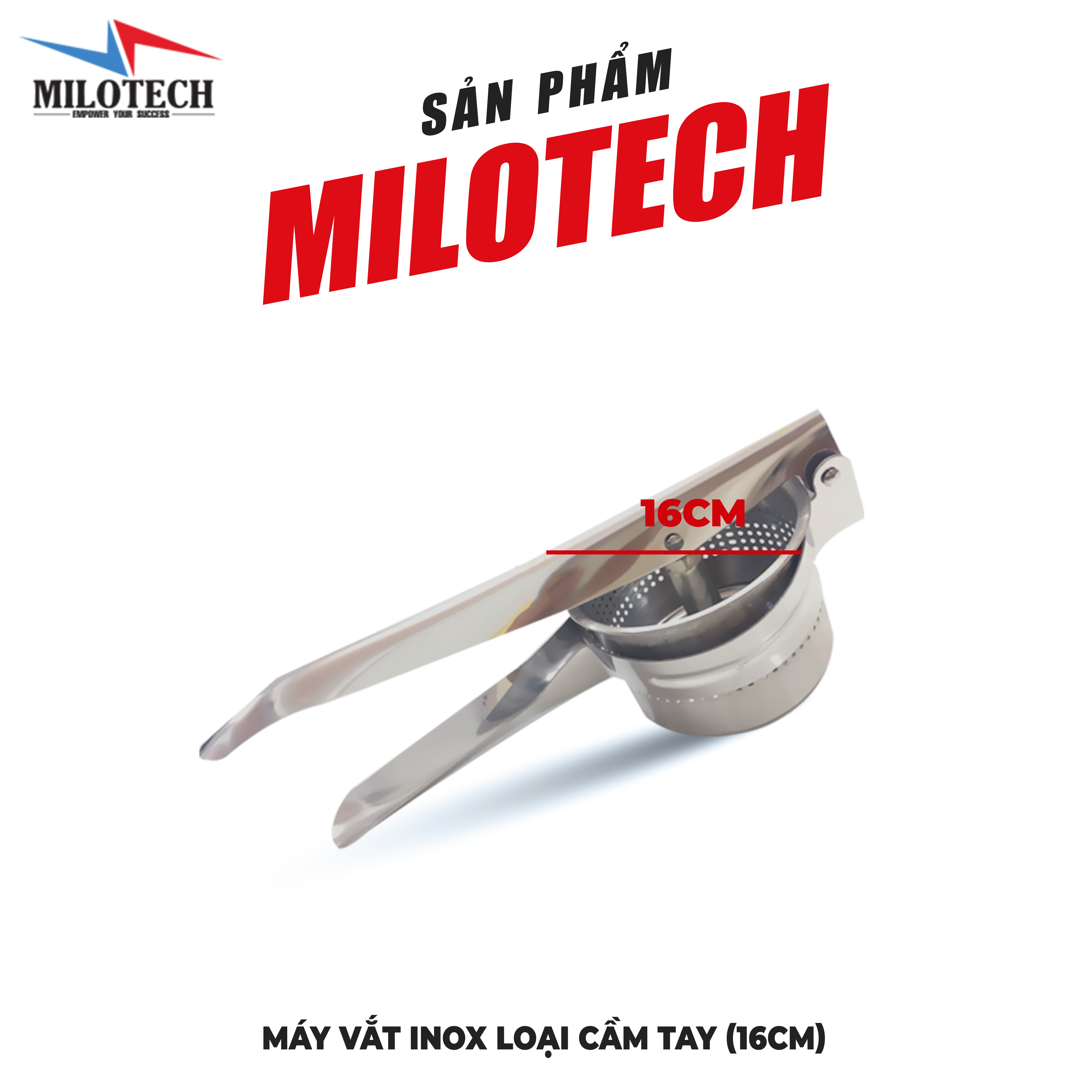 MÁY VẮT YẾN INOX - LOẠI NHỎ CẦM TAY 16 CM