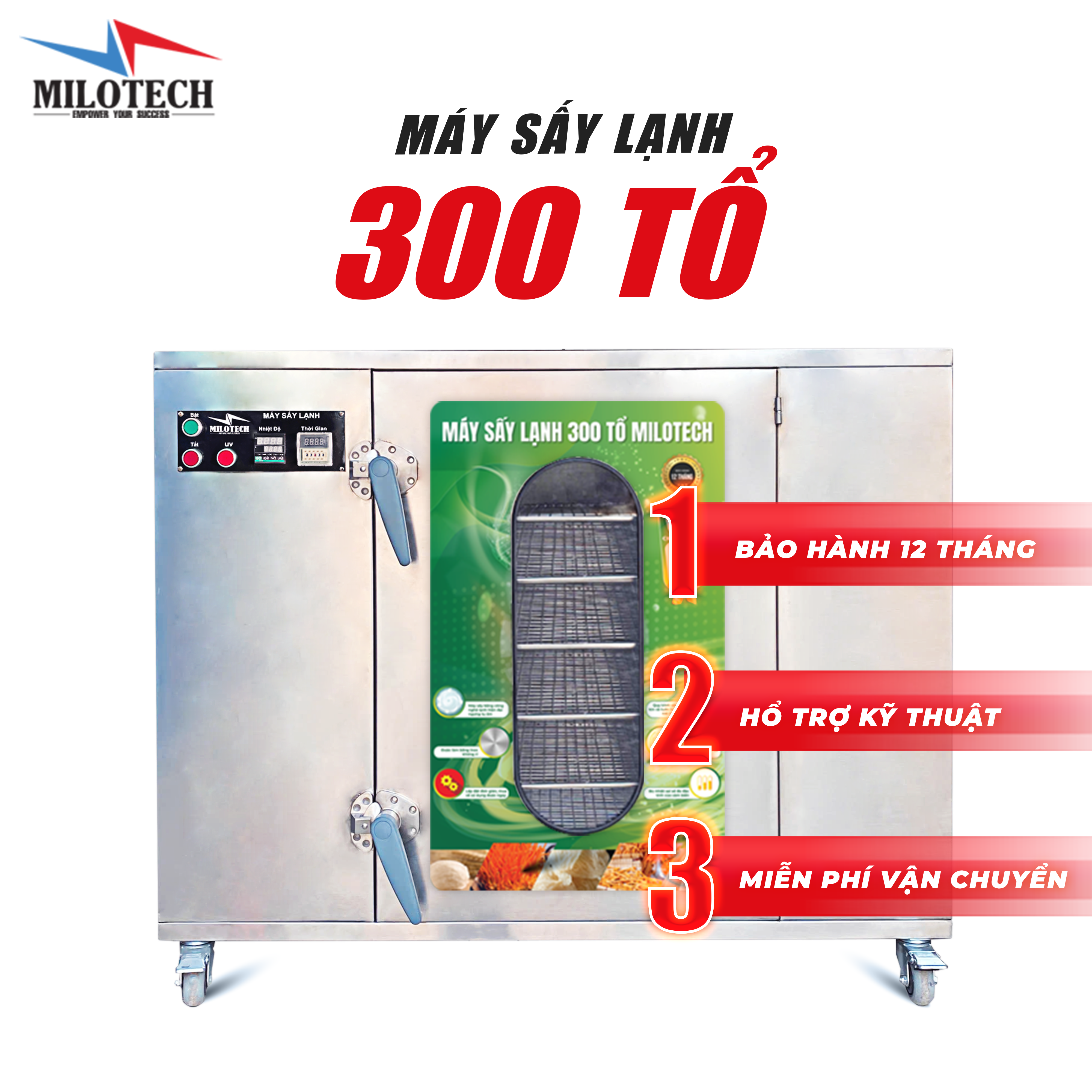 MÁY SẤY YẾN LẠNH 300 TỔ MILOTECH