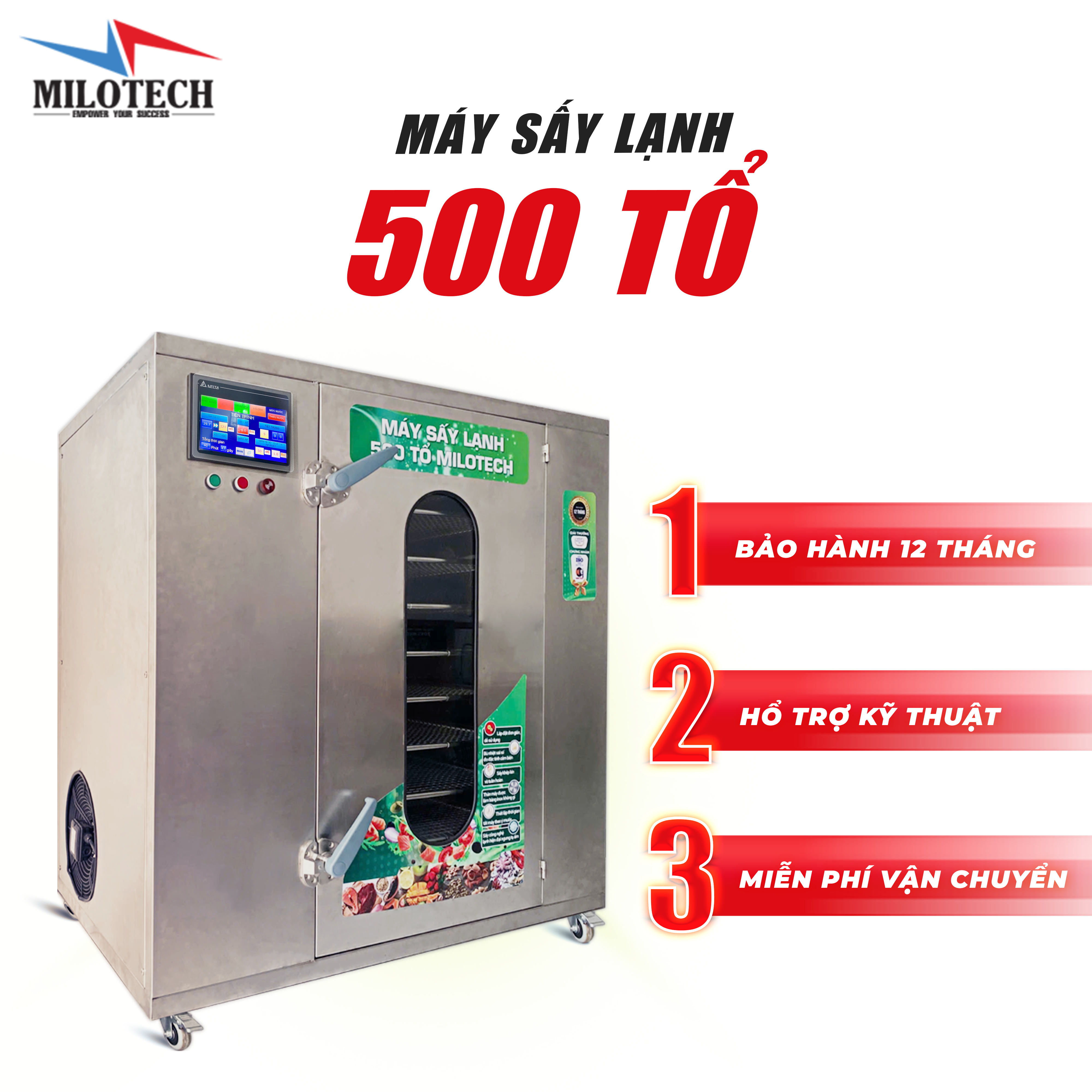 MÁY SẤY YẾN LẠNH 500 TỔ MILOTECH