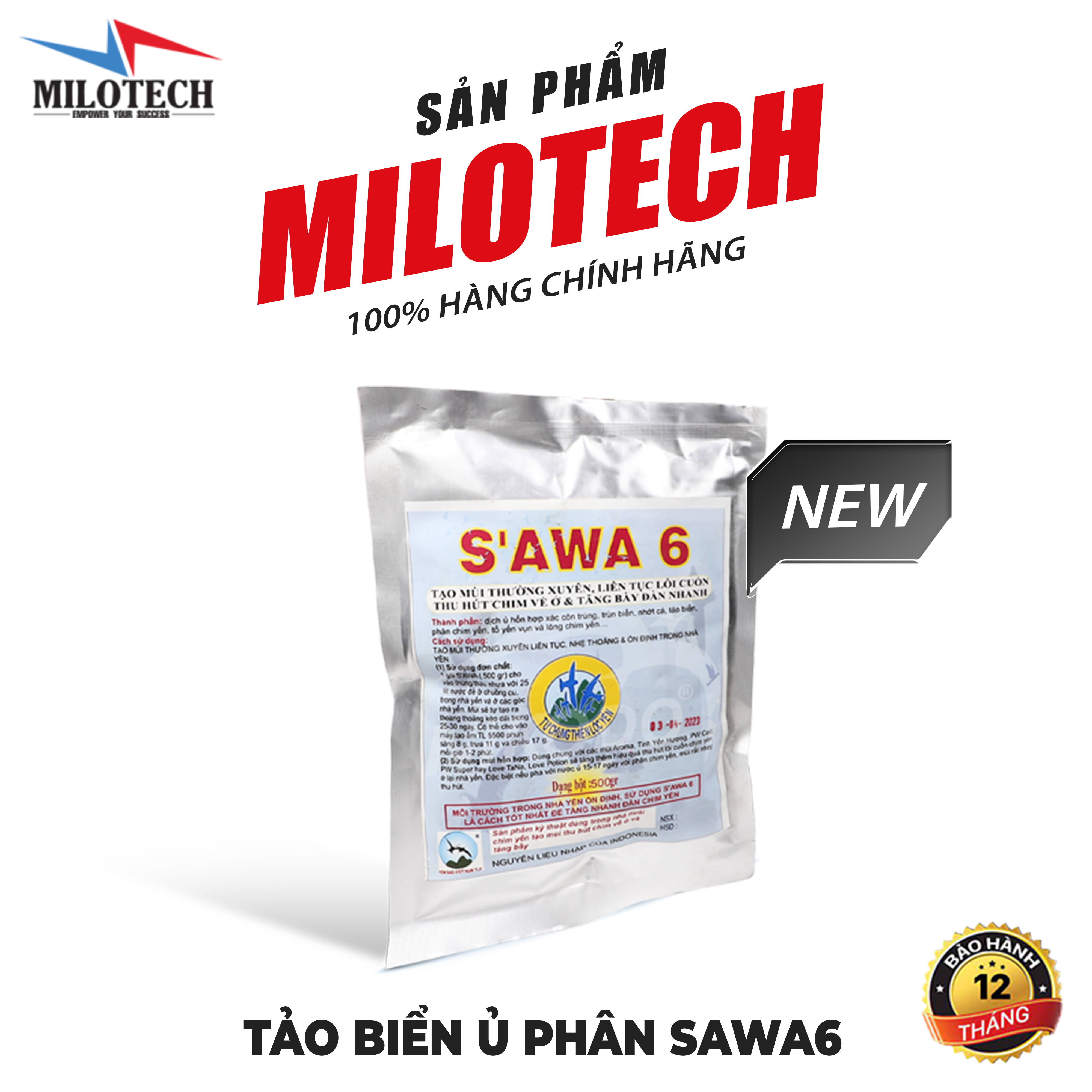 Tảo biển ủ phân tạo mùi nhà yến SAWA6