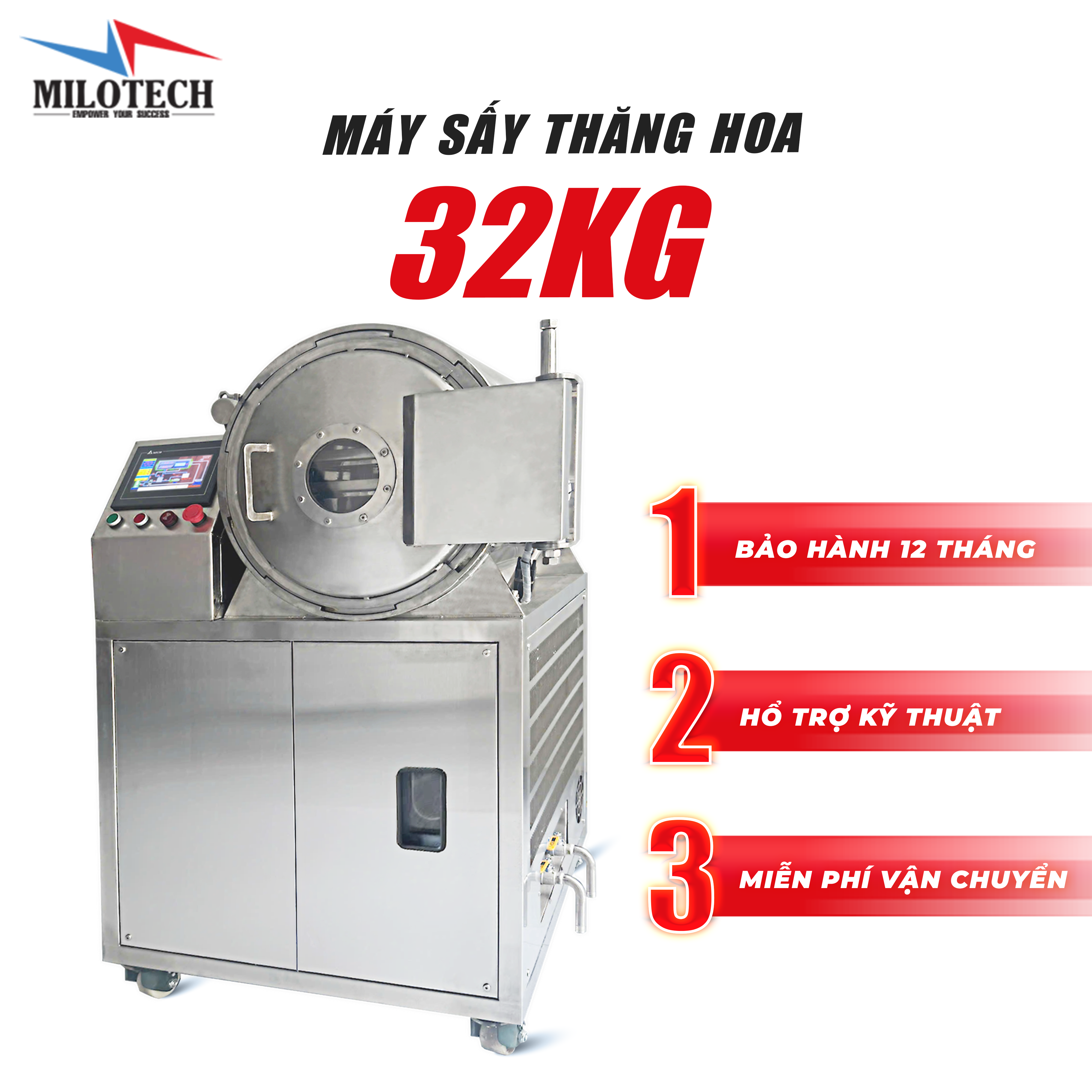 MÁY SẤY THĂNG HOA 32KG MILOTECH