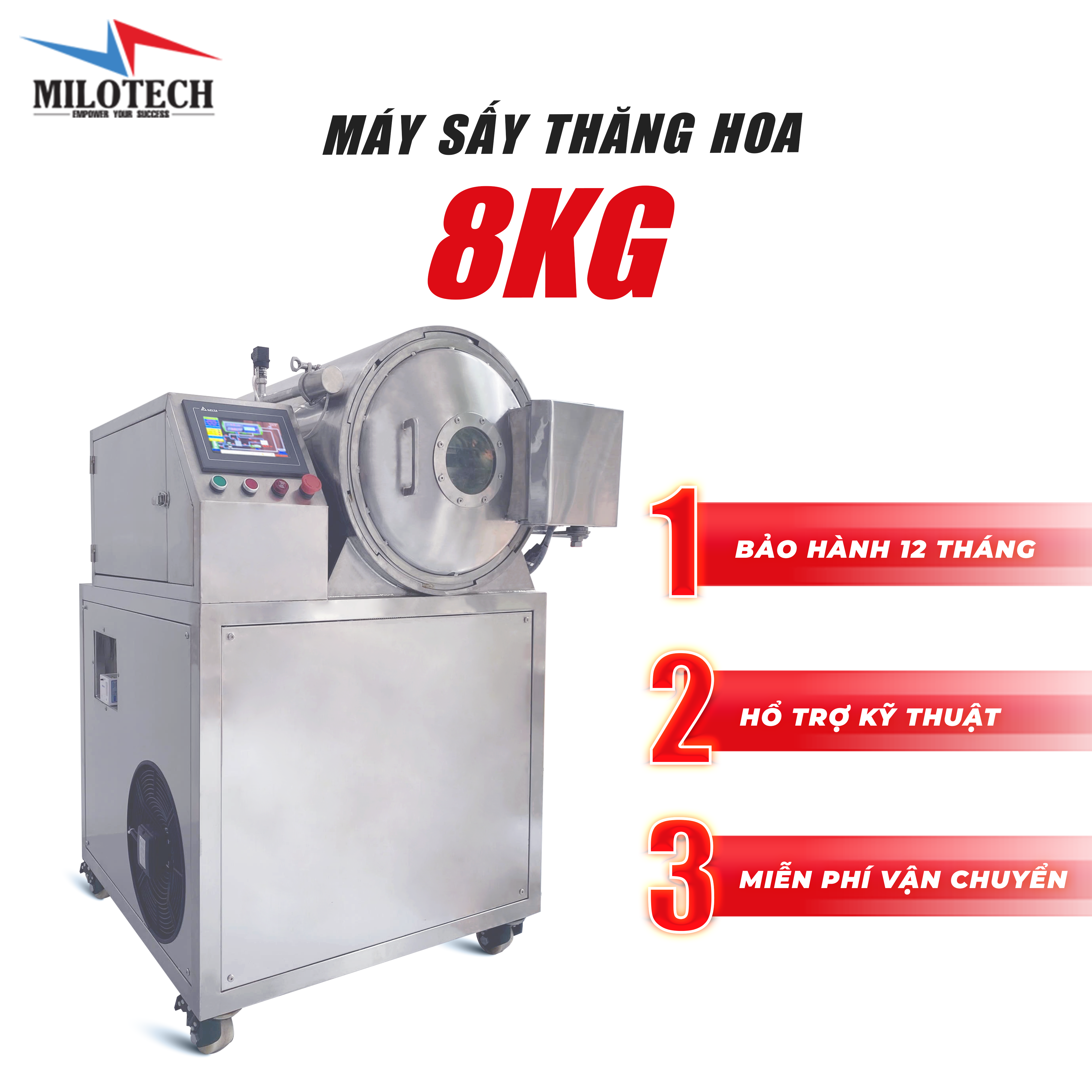 MÁY SẤY THĂNG HOA 8KG MILOTECH