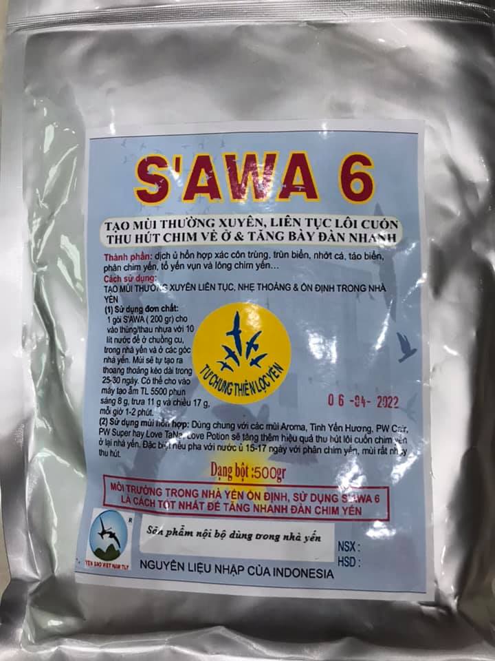 Tảo biển ủ phân tạo mùi nhà yến SAWA6