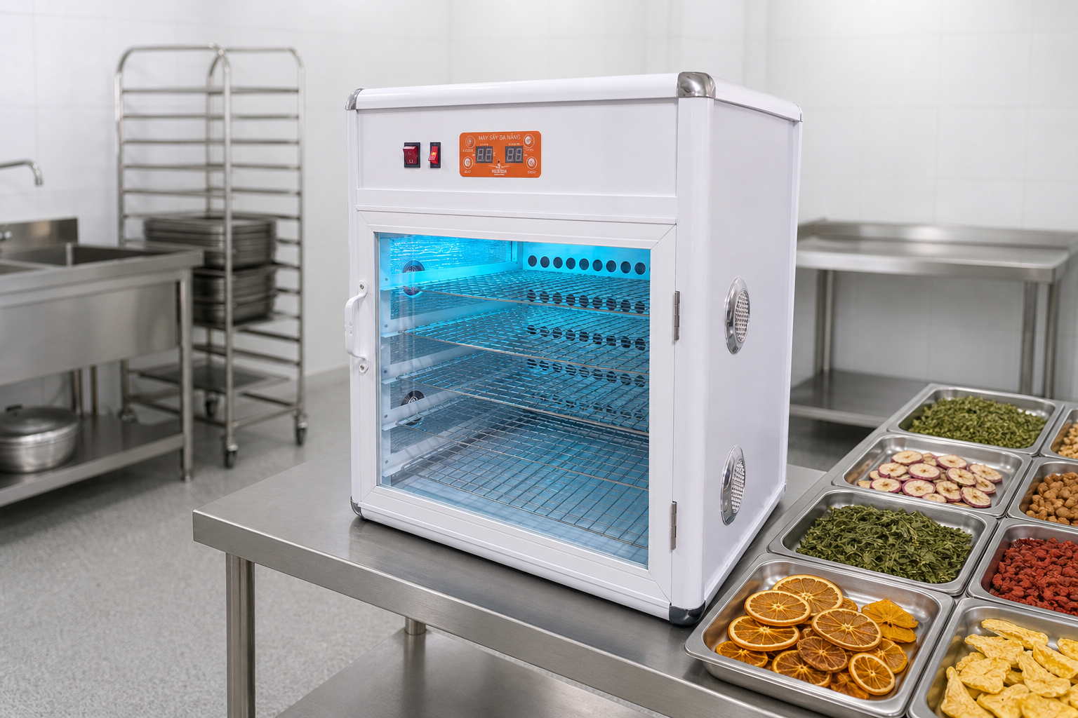 Ứng dụng máy sấy nhiệt thực phẩm Milotech 12kg cho nhiều nhóm thực phẩm sấy