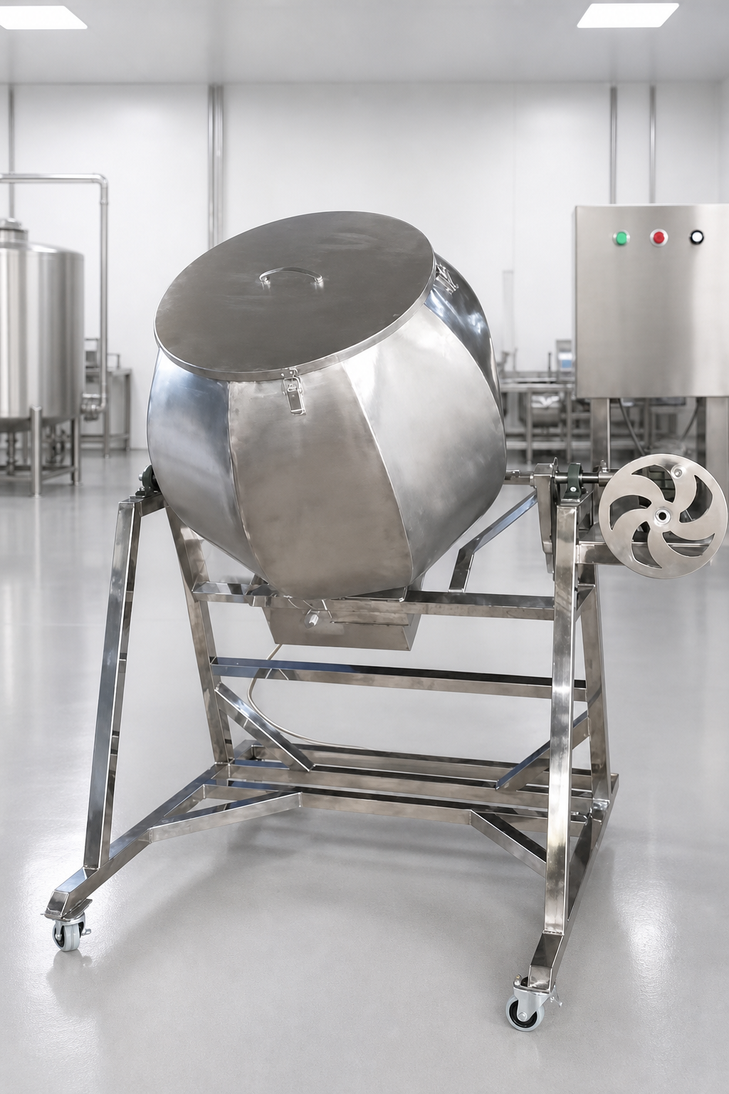 Máy trộn gia vị inox 304 cho cơ sở chế biến thực phẩm