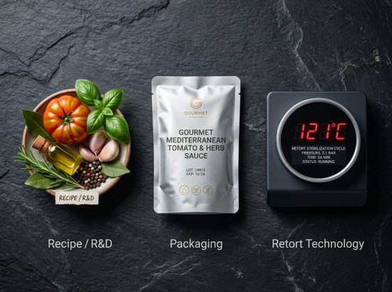 Retort không thay thế công thức, bao bì và kiểm nghiệm