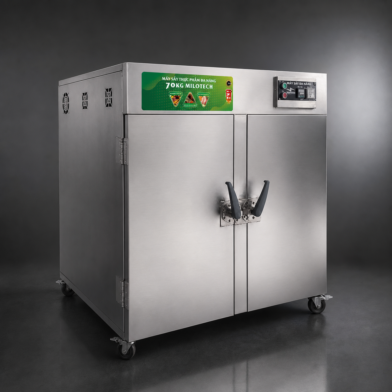 Máy sấy thực phẩm Milotech 70kg phong cách studio cao cấp
