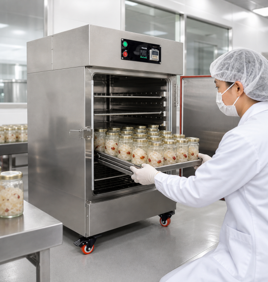 Máy Hấp Hủ Yến / Máy Chưng Yến Milotech – Giải pháp an toàn thực phẩm cho xưởng yến hũ