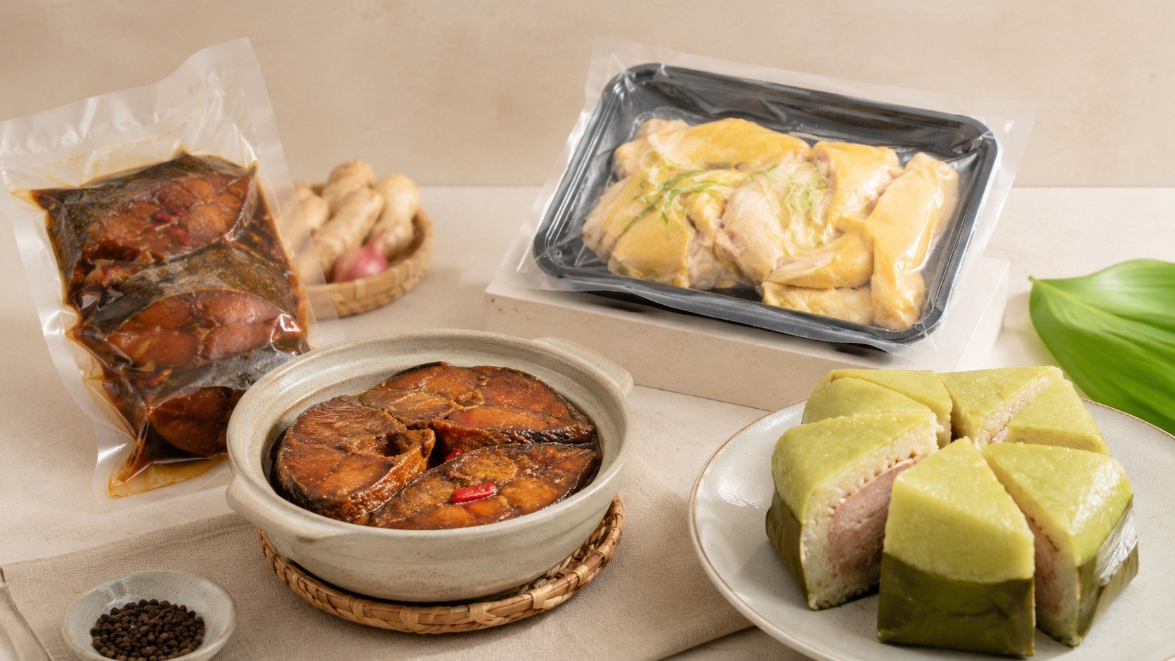 Case món truyền thống đóng gói bán xa