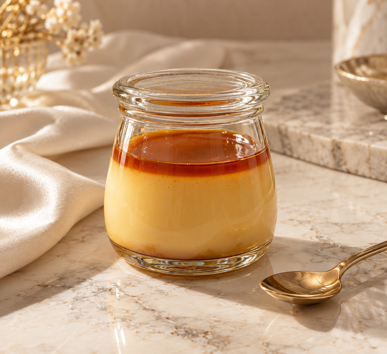 Hình ảnh minh họa hũ bánh flan
