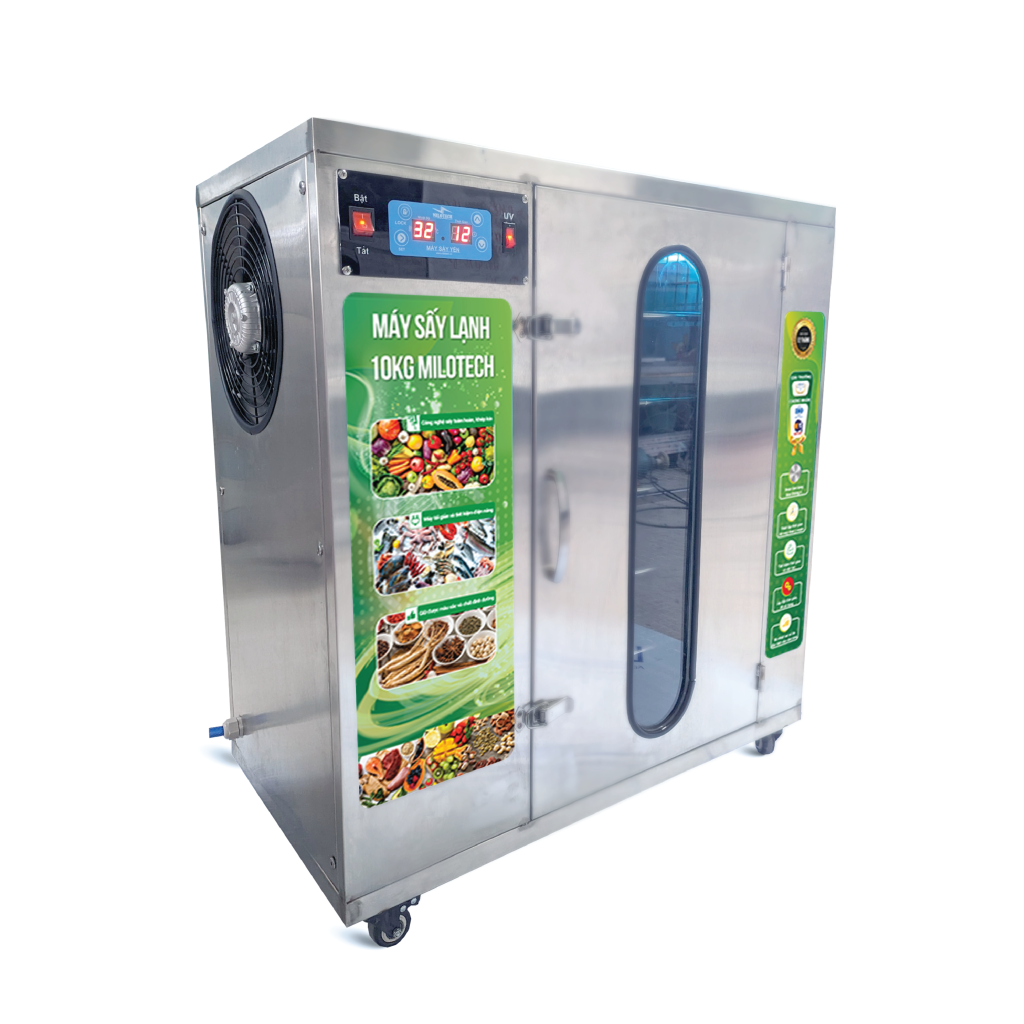 Milotech low-temperature food dryer manufactured in Vietnam – product view 2