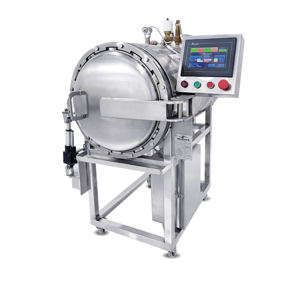 Milotech industrial retort sterilizer manufactured in Vietnam – product view 6