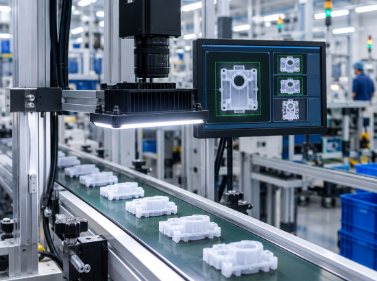 AI Vision kiểm tra lỗi sản phẩm nhựa tự động