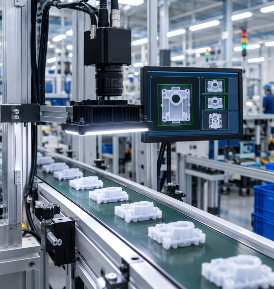 AI Vision kiểm tra lỗi sản phẩm nhựa tự động