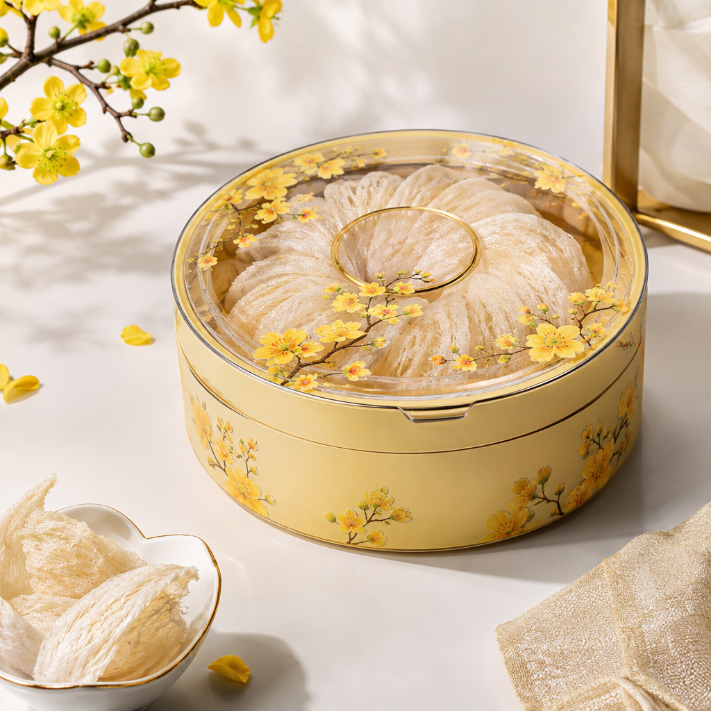 Hình ảnh minh họa hộp đựng yến sào hoa mai