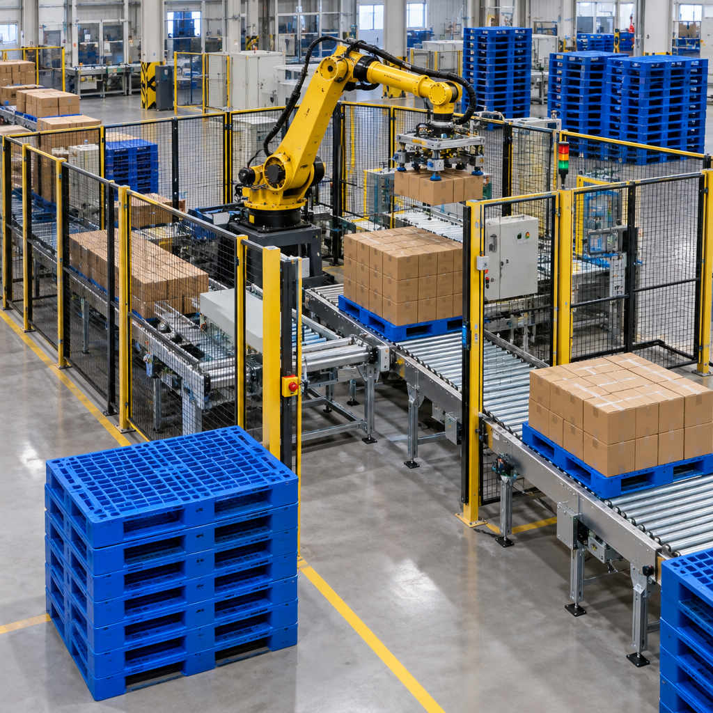 Ứng dụng thực tế - pallet nhựa