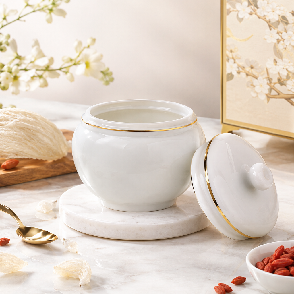 Hình ảnh minh họa hũ chưng yến sứ