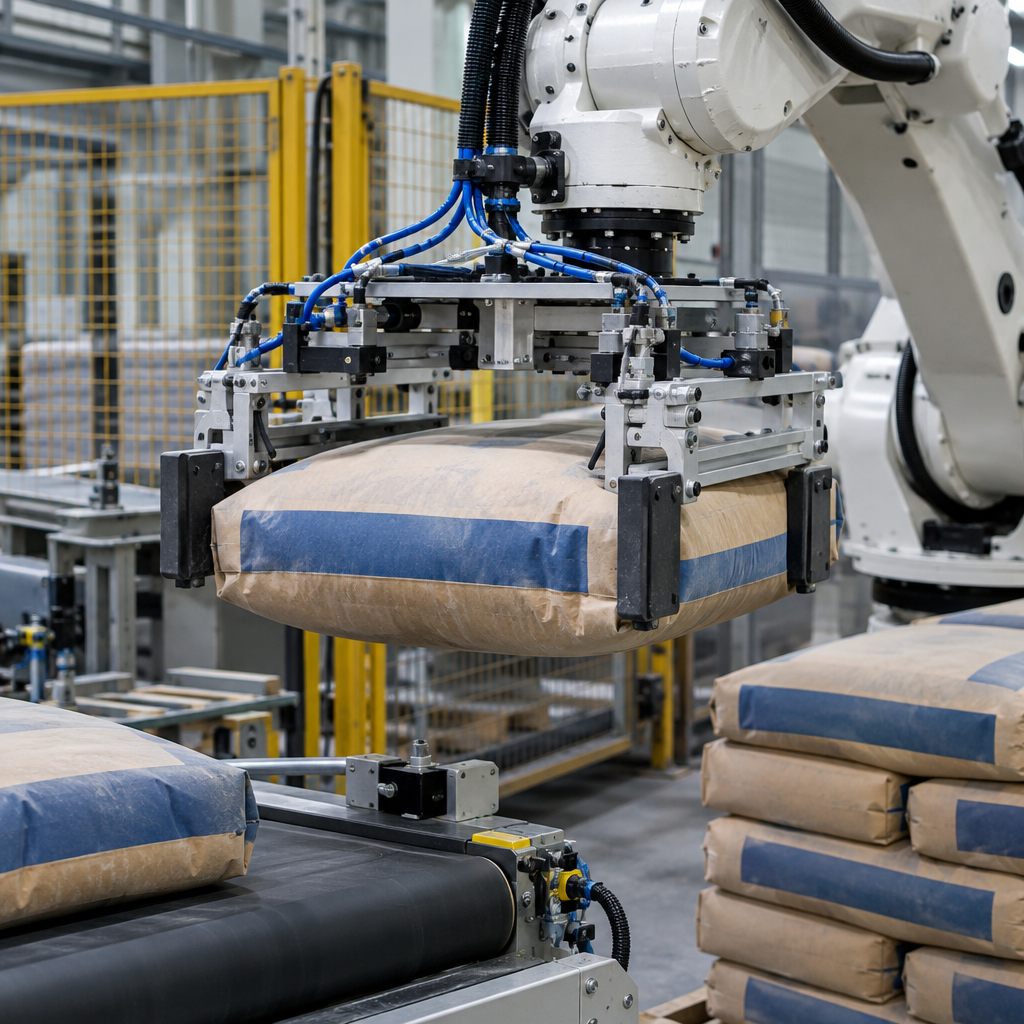 Chi tiết hệ thống - robot xếp bao xi măng 50kg