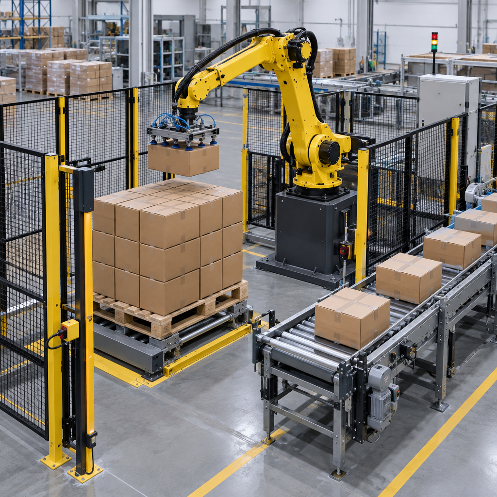 Ứng dụng thực tế - robot gắp hàng