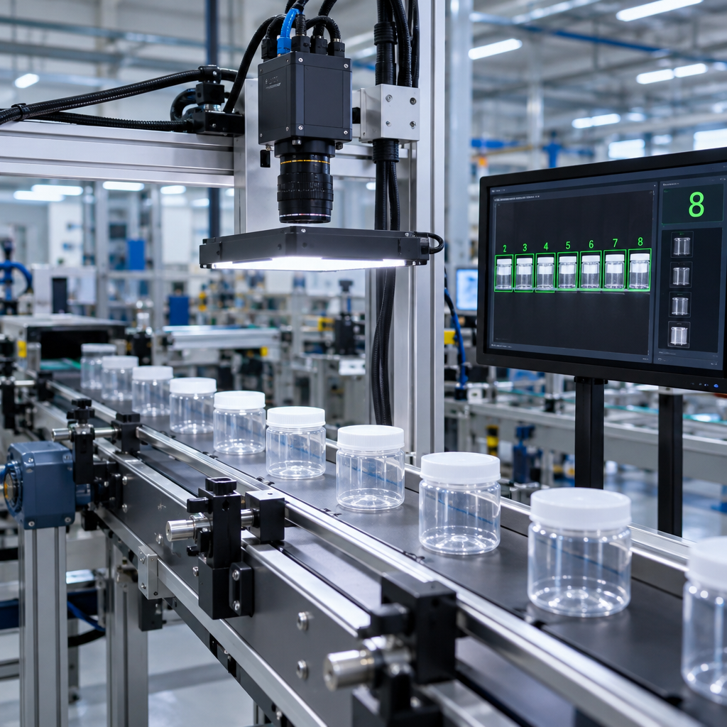 Tổng quan giải pháp - AI Vision đếm hũ nhựa trên băng tải