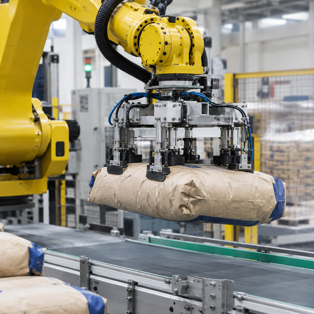 Chi tiết hệ thống - robot gắp bao 50kg